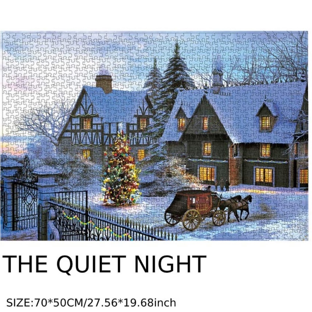 Jigsaw Puzzles 1000 Pieces, The Warm Christmas Fairy Christmas Puzzle - Picture 7 of 8